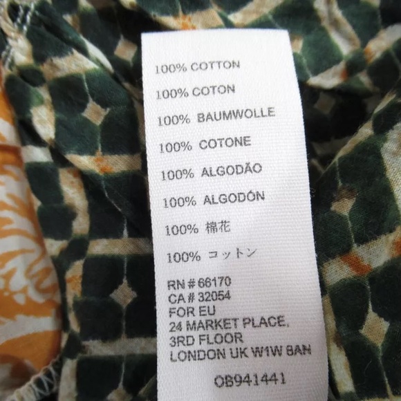 Free People Gotta Have You Boho Tunic Blouse (Marigold Combo Color), Size Large - Picture 8 of 11